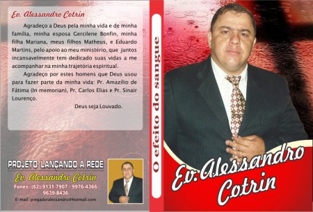 Pr.Alessandro Cotrin Agendas: (62)9131-7907